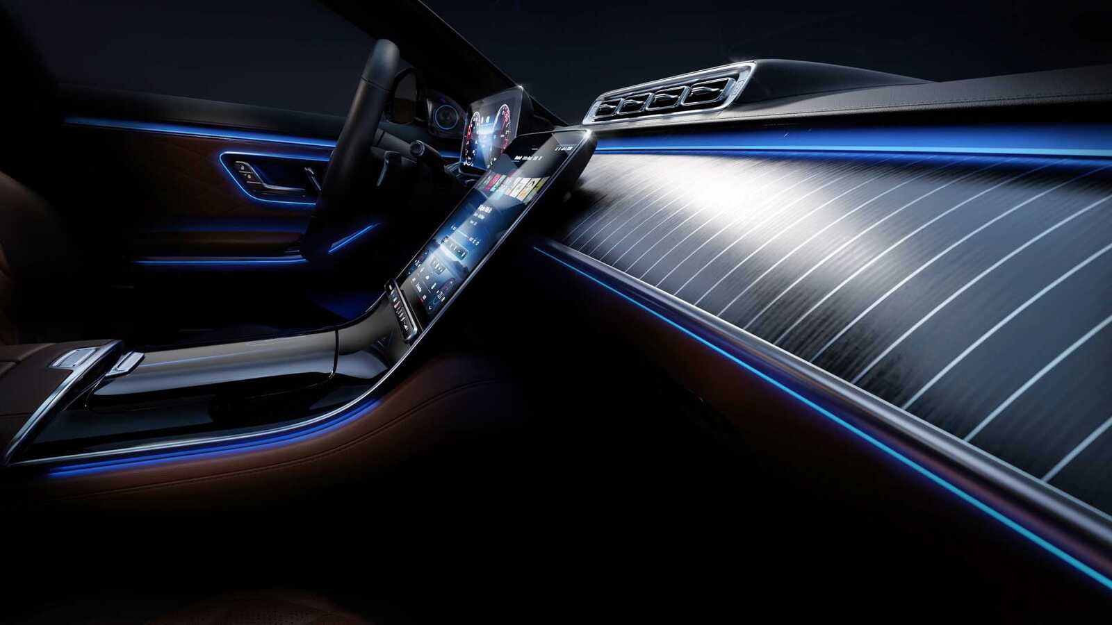 Интерьер Mercedes S-Class 2021 года получит новую подсветку