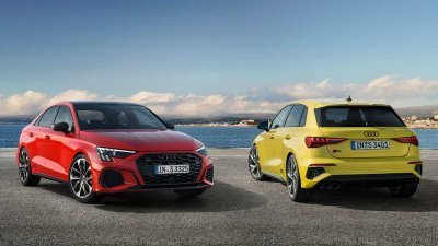 Audi S3 2021 года представлен в версиях хэтчбек и седан на 306 л.с.