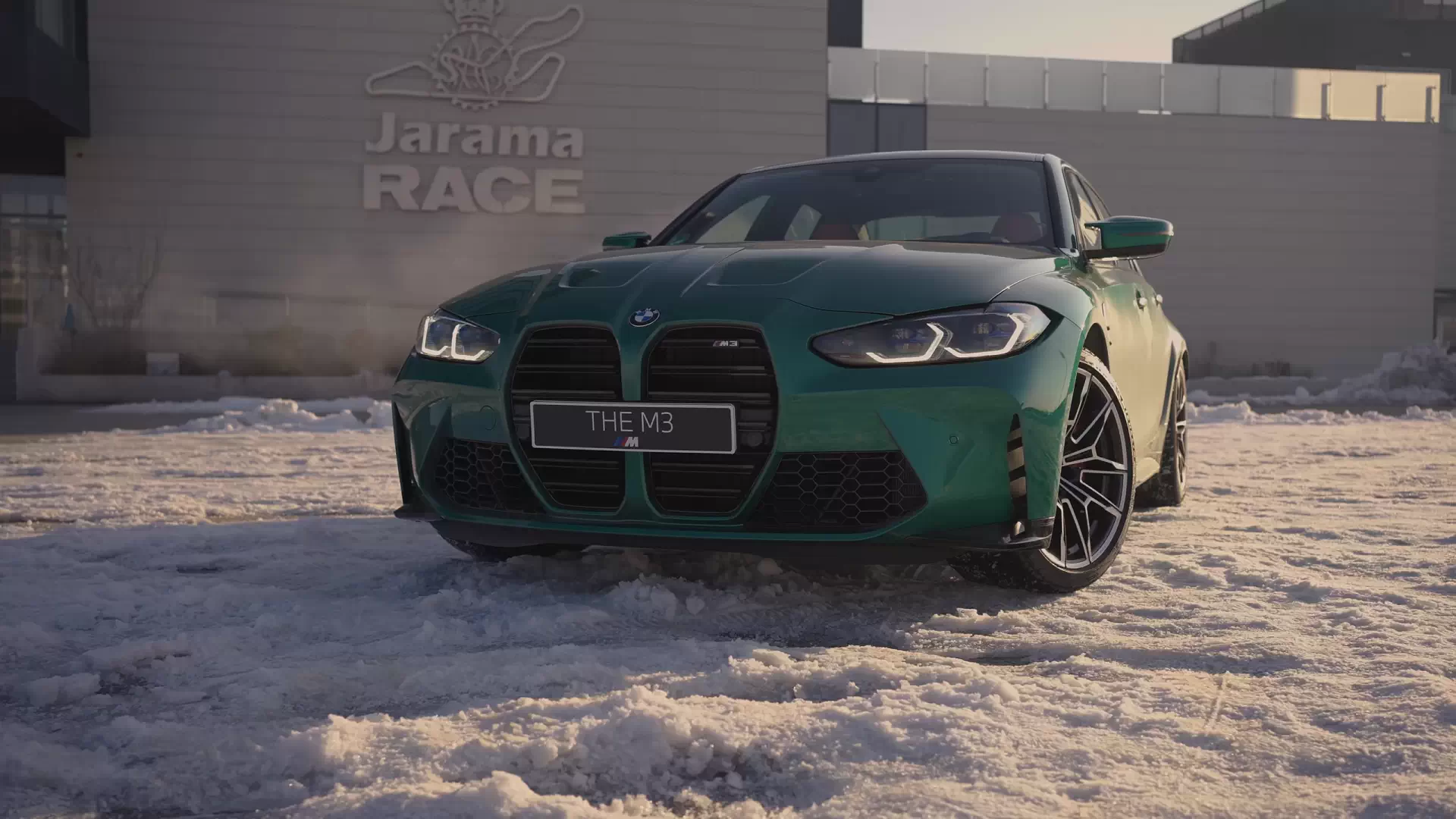 Видео. BMW M3 G80 дрифт по снегу